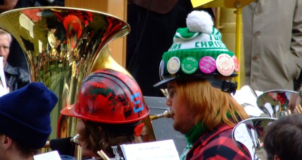 tuba christmas brass player