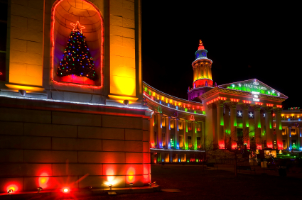 denver city and county building holiday lights
