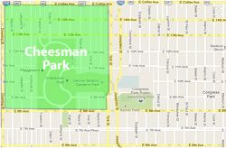 Cheesman_Park map