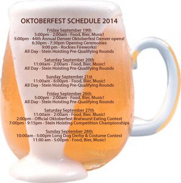 oktoberfest schedule denver co