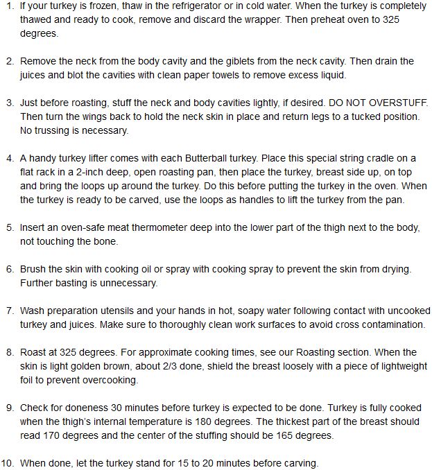 turkey preparation tips