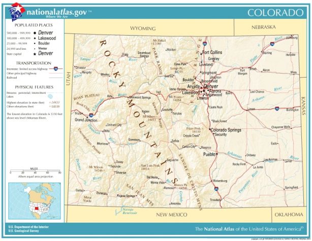 map of colorado