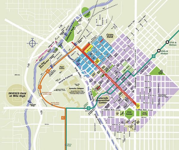 downtown denver map