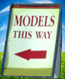 model home sign