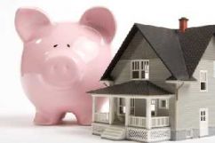 piggy bank saving house